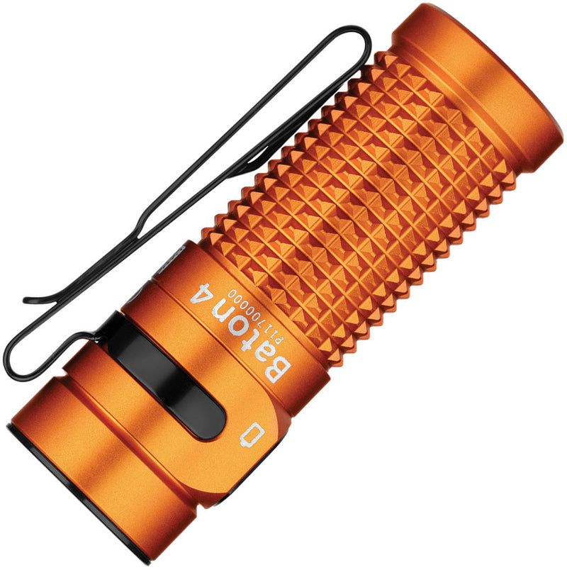 Olight Baton 4 Orange 1300 Lumen Rechargeable EDC Flashlight (OLTBATON4OG) — detail view 3
