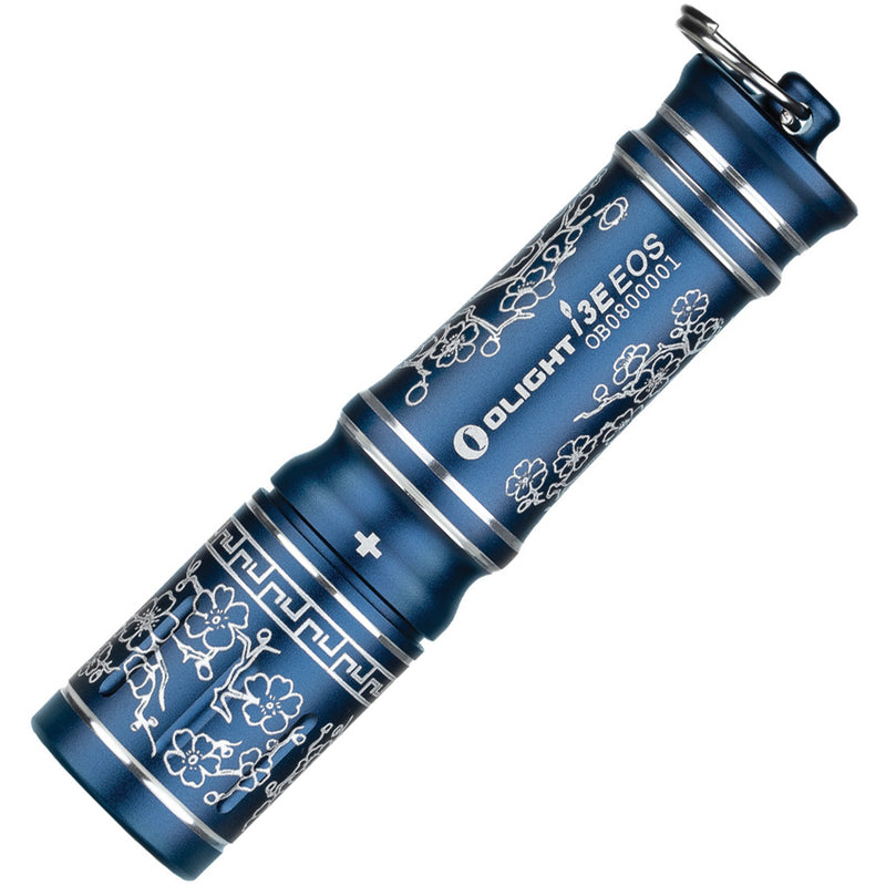 Olight i3E EOS Blue Porcelain AAA Keychain Flashlight (OLTI3EBP) — detail view 2