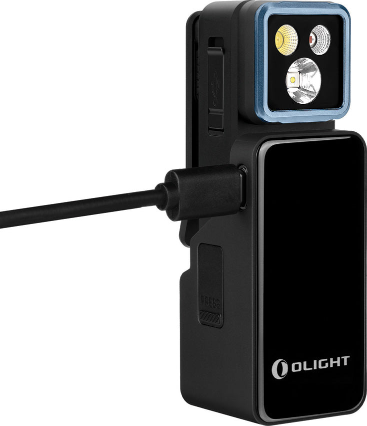 Olight Oclip 2 Pro Premium Black Clip Flashlight with Charging Dock (OLTOCLIP2PREMBK) — detail view 5