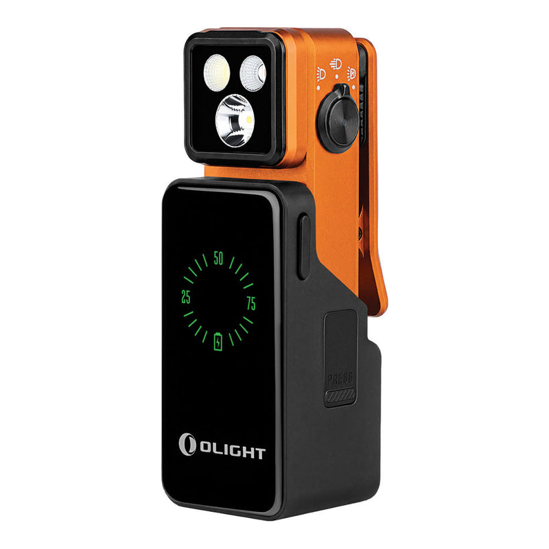 Olight Oclip 2 Pro Premium Orange Clip Flashlight with Charging Dock (OLTOCLIP2PREMOG) — product view