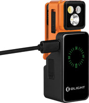 Olight Oclip 2 Pro Premium Orange Clip Flashlight with Charging Dock (OLTOCLIP2PREMOG) — detail view 5