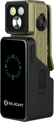 Olight Oclip 2 Ultra Premium Olive Green Clip Flashlight with Charging Dock (OLTOCLIP2ULPOG) — product view
