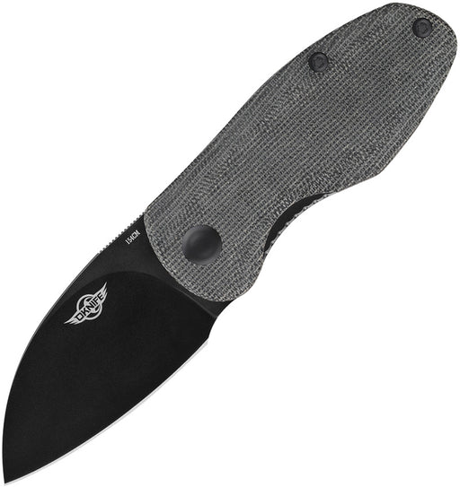 Olight Parrot Black Micarta 154CM Manual Folding Knife (OLTPARROTBK) — product view