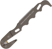 Ontario Model 1 Strap Cutter Brown Aluminum (0.47" Stainless) Fixed Blade Knife [ON1421CB] - product view 2