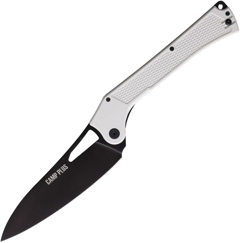 Ontario Camp Plus EDC Linerlock Wht CP [LARGE KNIFE OD WHITE TC]