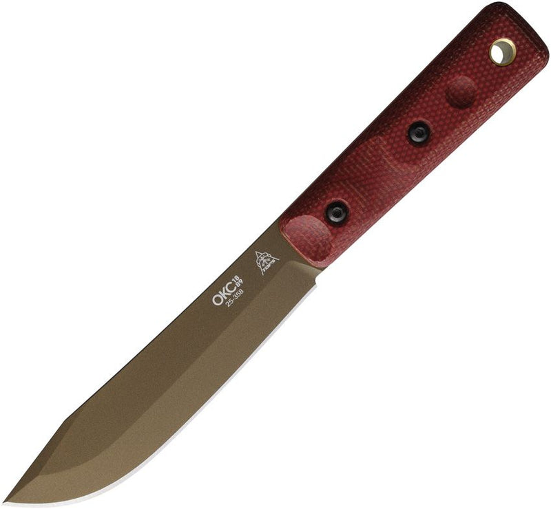 Ontario XL Hunter Fixed Blade Red Mic [ON7026]