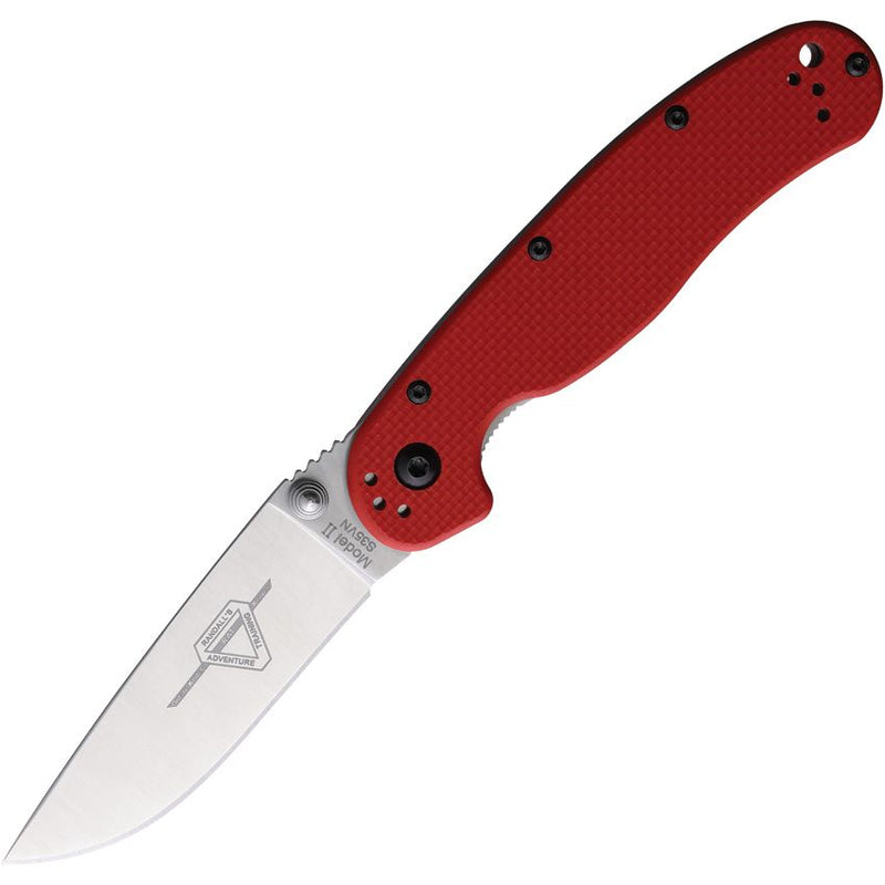 Ontario RAT II Linerlock Red G10 S35VN [O8064]