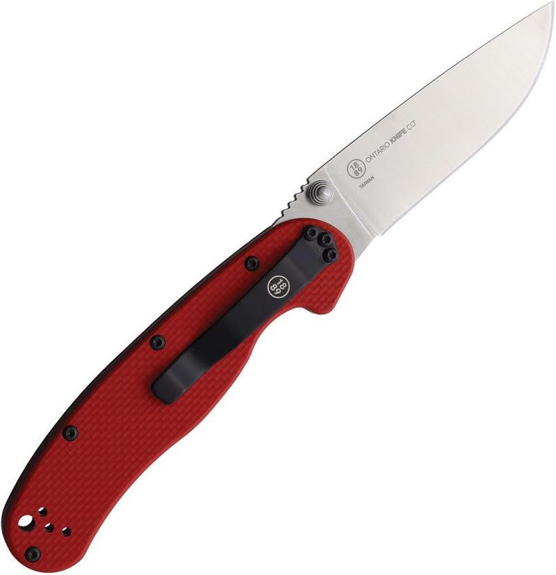 Ontario RAT II Linerlock Red G10 S35VN [O8064]