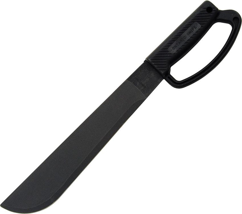Ontario Camper Machete Black [ON8510 12" D GUARD HANDLE BLK]