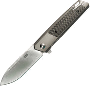 Ontario CF100 Gray Stainless (3.25" 14C28N Sandvik stainless) Folding Knife [8600] - product view 1