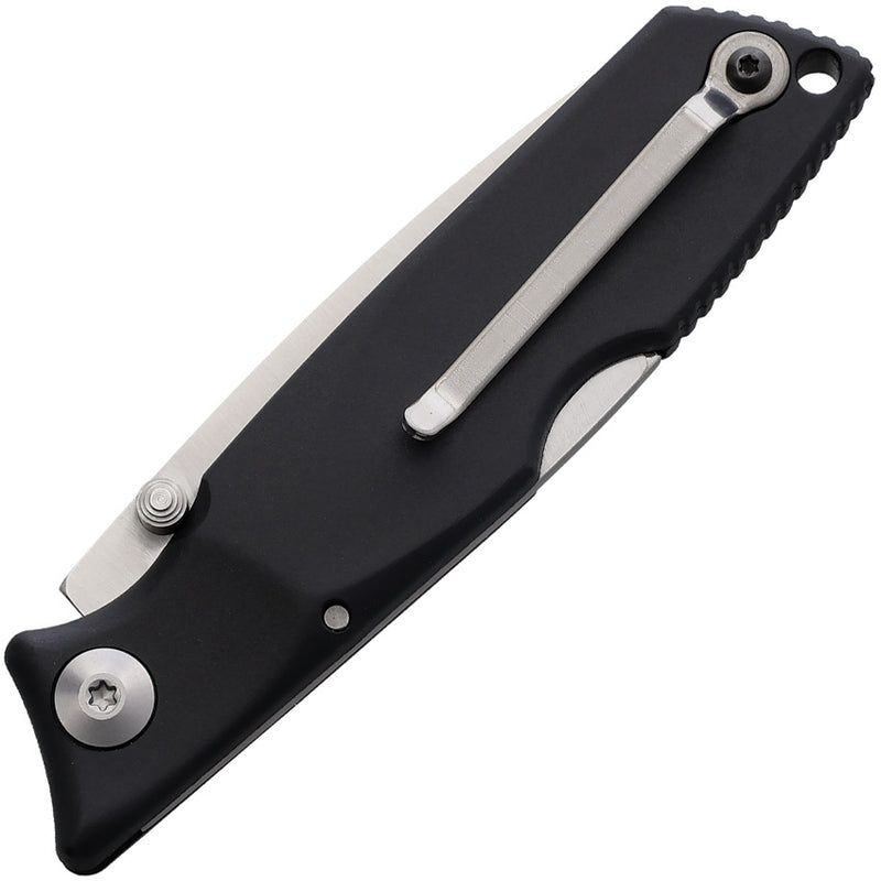 Ontario Lockback Black ABS (2.75" Satin finish 1.4116 stainless) Folding Knife [8798] - product view 2
