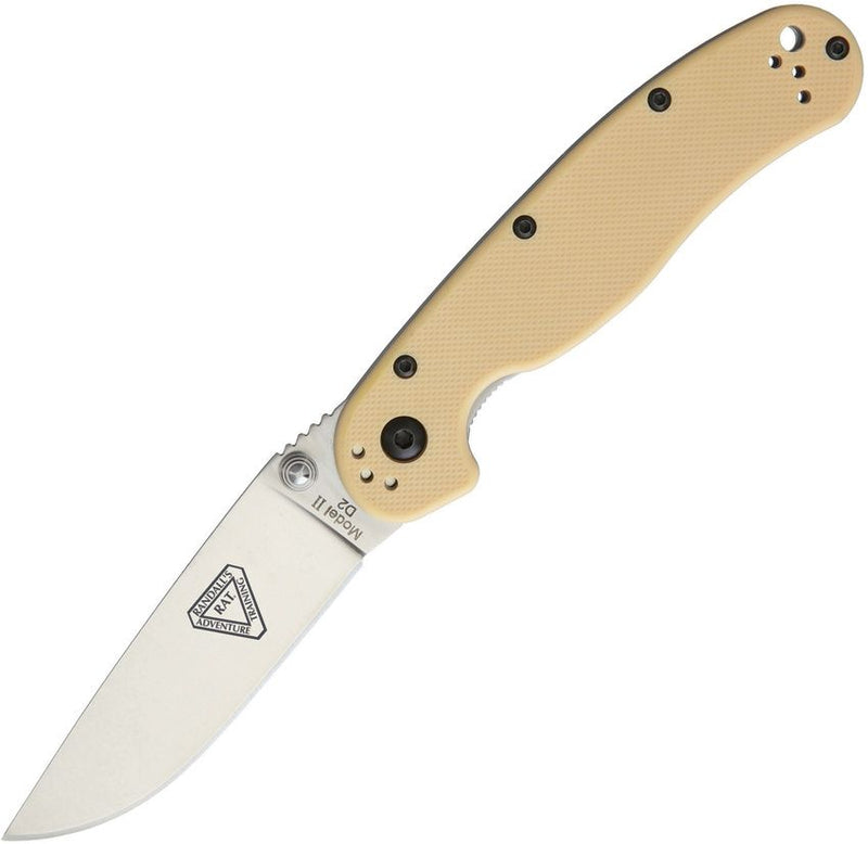 Ontario RAT II Linerlock Desert Tan D2 [8828DT]