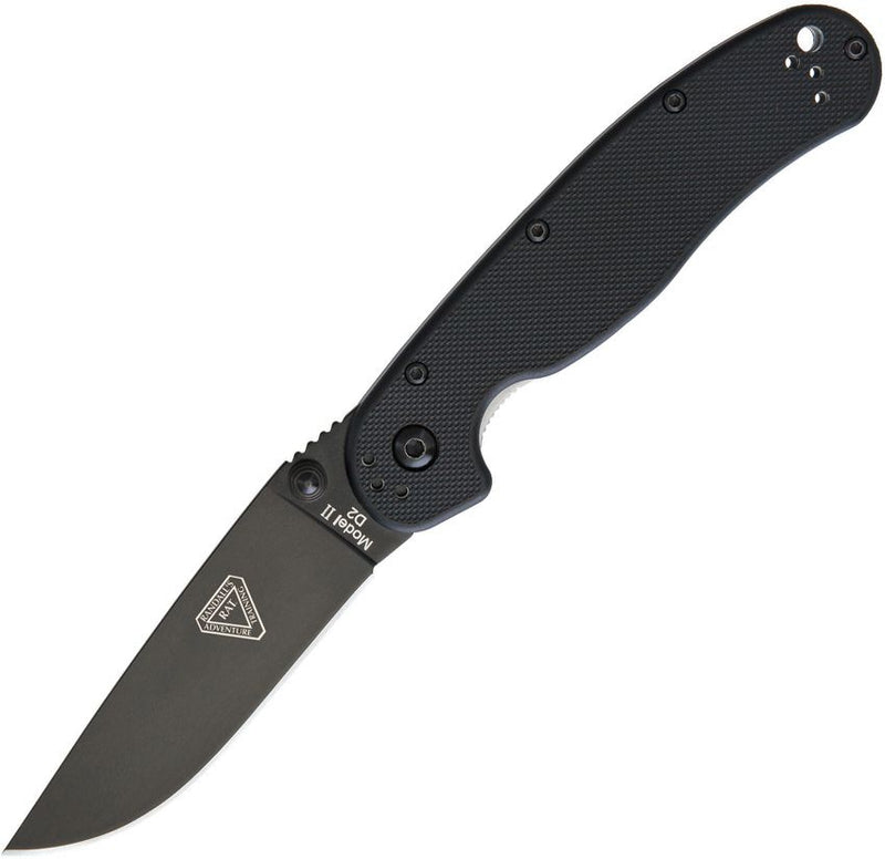 Ontario RAT II Linerlock Black D2 [8830]