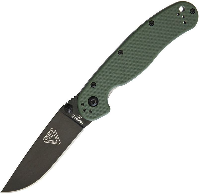Ontario RAT II Linerlock OD Green D2 [8830OD]