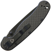 Ontario RAT II Carbon fiber (3.00" Finish D2 tool steel) Folding Knife [8834] - product view 2