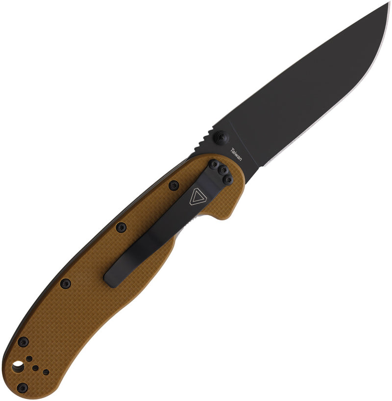 Ontario RAT IA Brown G10 (3.50" AUS-8 stainless) Folding Knife [8871TN] - product view 3