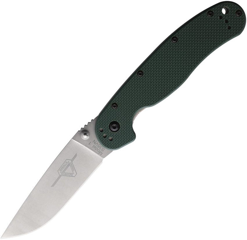 Ontario RAT I Linerlock Green G10 SW [8992]