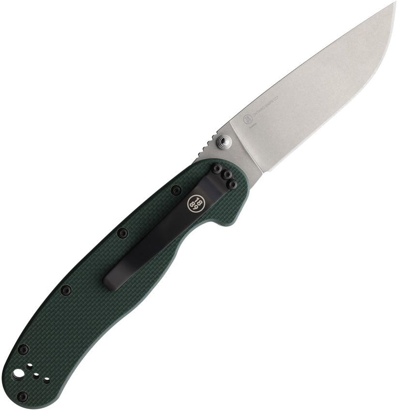 Ontario RAT I Linerlock Green G10 SW [8992]