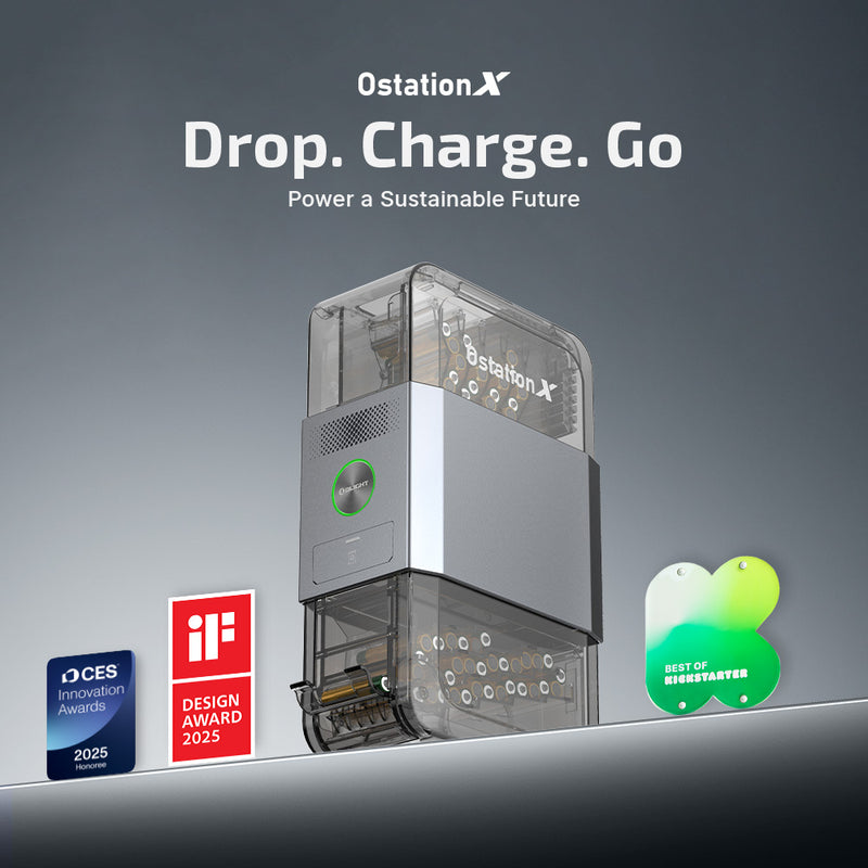 Olight Ostation X 3-in-1 Rechargeable AA/AAA Battery Charger (OSTATIONXAAA)