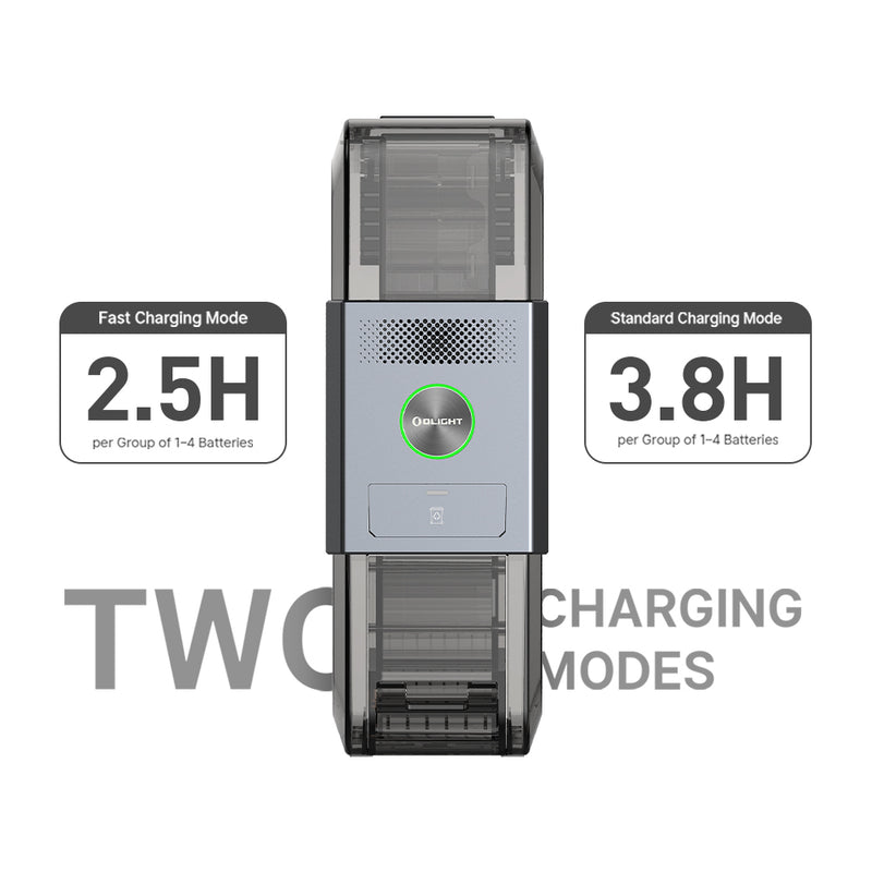 Olight Ostation X 3-in-1 Rechargeable AA/AAA Battery Charger (OSTATIONXAAA)