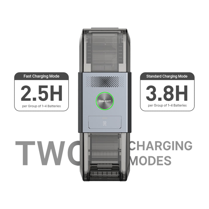 Olight Ostation X 3-in-1 Rechargeable AA/AAA Battery Charger (OSTATIONXAAA)