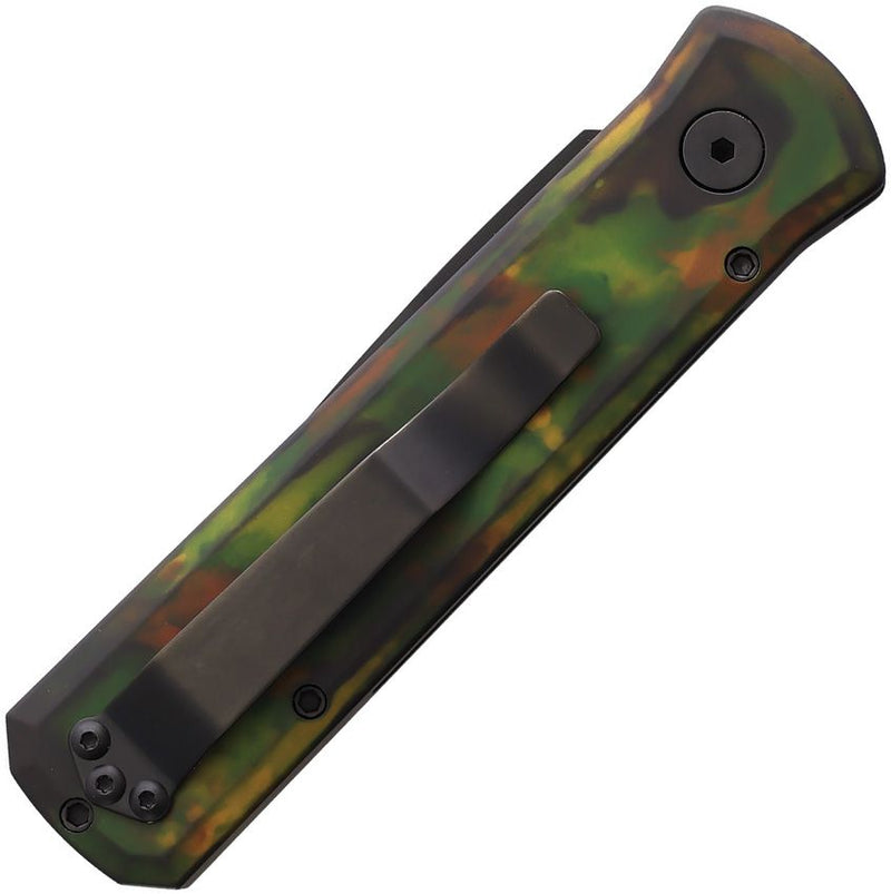Pro-Tech Auto Godson Button Lock Left Knife [721LH-WOODLAND]