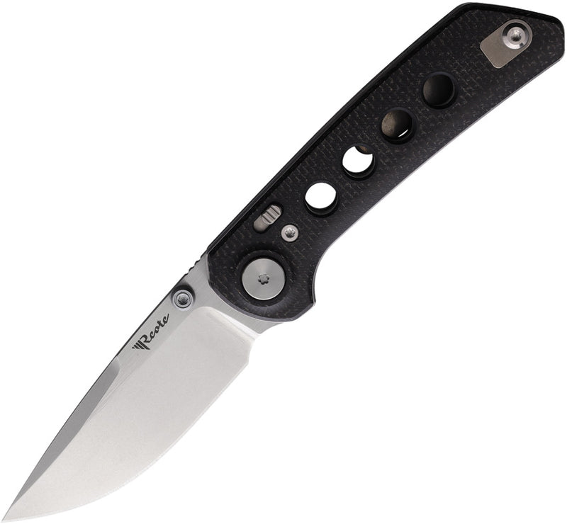 Reate PL-XT Pivot Lock Micarta Stonewash Folding Knife — Nitro V [REA128] — product view 1