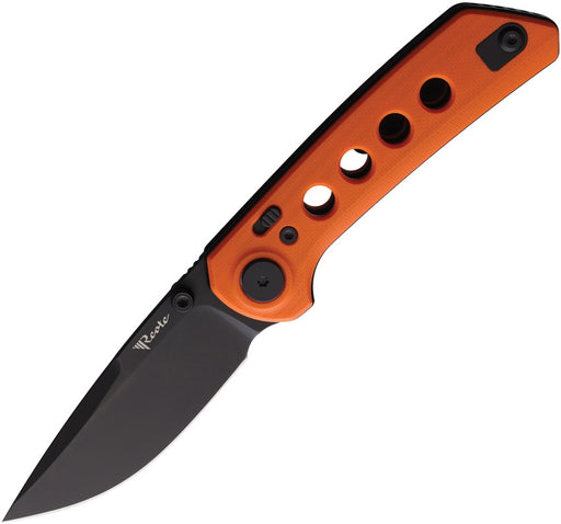 Reate PL-XT Pivot Lock Orange PVD Folding Knife — Nitro V [REA133] — product view 1