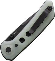 Reate PL-XT Pivot Lock Jade PVD Folding Knife — Nitro V / Green [REA135] — product view 2