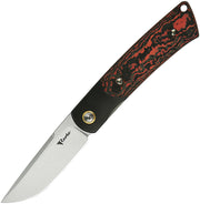 Reate Tribute Liner Lock Lava Flow Folding Knife — Bohler M390 [REA150] — product view 1