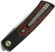 Reate Tribute Liner Lock Lava Flow Folding Knife — Bohler M390 [REA150] — product view 2