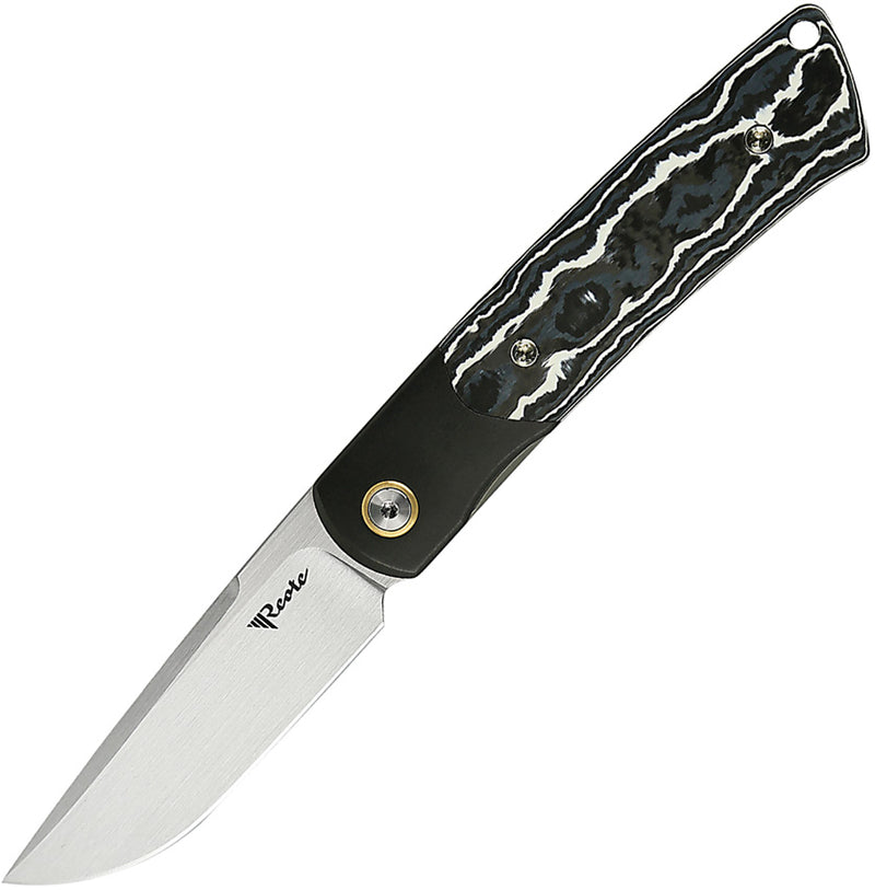 Reate Tribute Liner Lock White Storm Folding Knife — Bohler M390 [REA152] — product view 1