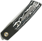 Reate Tribute Liner Lock White Storm Folding Knife — Bohler M390 [REA152] — product view 2