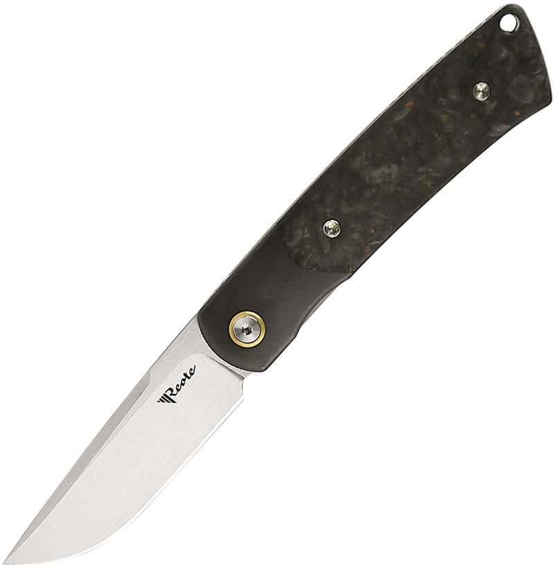 Reate Tribute Liner Lock Dark Matter Folding Knife — Bohler M390 [REA153] — product view 1