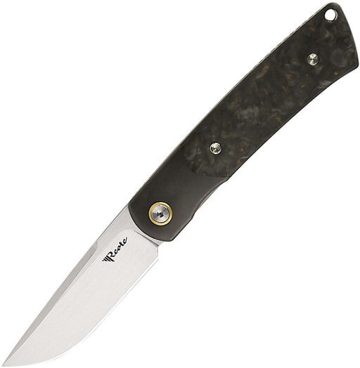 Reate Tribute Liner Lock Dark Matter Folding Knife — Bohler M390 [REA153] — product view 1