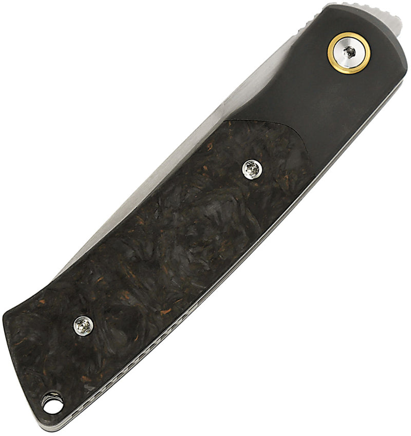Reate Tribute Liner Lock Dark Matter Folding Knife — Bohler M390 [REA153] — product view 3
