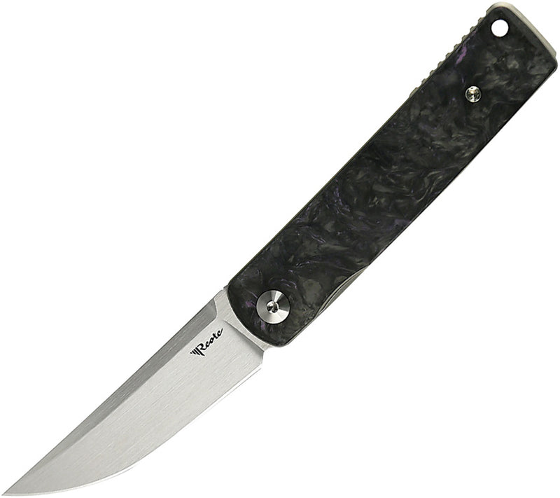 Reate Bushido Liner Lock Dark Matter Purple Folding Knife — Bohler M390 [REA156] — product view 1