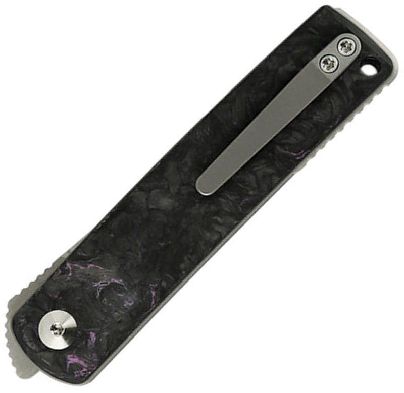 Reate Bushido Liner Lock Dark Matter Purple Folding Knife — Bohler M390 [REA156] — product view 2