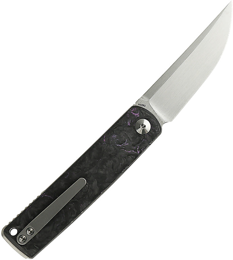 Reate Bushido Liner Lock Dark Matter Purple Folding Knife — Bohler M390 [REA156] — product view 3