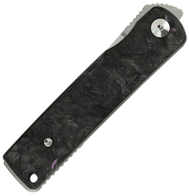 Reate Bushido Liner Lock Dark Matter Purple Folding Knife — Bohler M390 [REA156] — product view 5