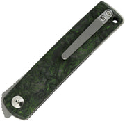 Reate Bushido Liner Lock Dark Matter Green Folding Knife — Bohler M390 [REA157] — product view 2