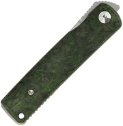 Reate Bushido Liner Lock Dark Matter Green Folding Knife — Bohler M390 [REA157] — product view 5