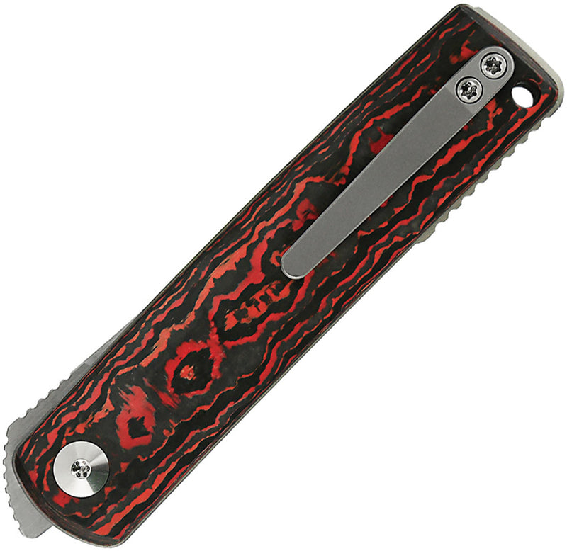 Reate Bushido Liner Lock Lava Flow Folding Knife — Bohler M390 [REA159] — product view 2