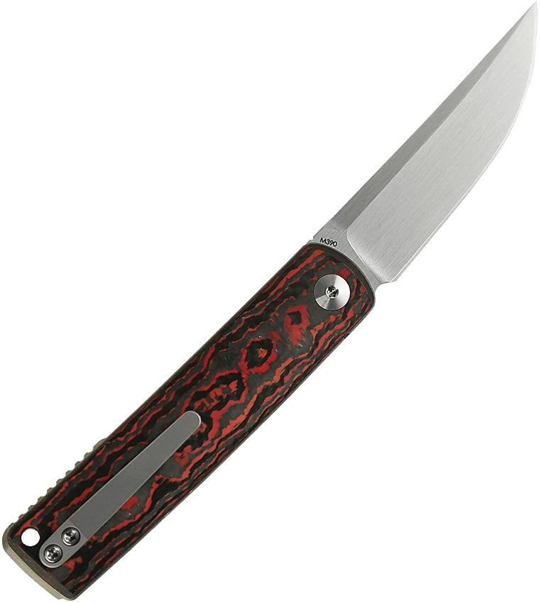 Reate Bushido Liner Lock Lava Flow Folding Knife — Bohler M390 [REA159] — product view 3
