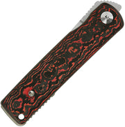 Reate Bushido Liner Lock Lava Flow Folding Knife — Bohler M390 [REA159] — product view 5