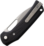 Reate PL-XE Pivot Lock Black Micarta Stonewash Folding Knife — Nitro V [REA167] — product view 2