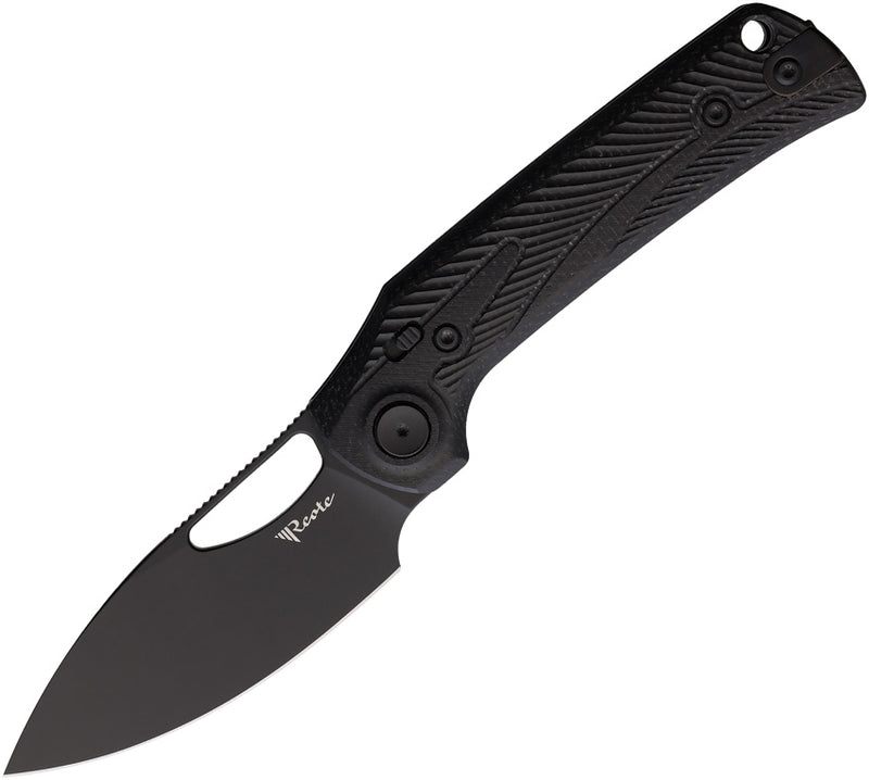 Reate PL-XE Pivot Lock Black Micarta PVD Folding Knife — Nitro V [REA168] — product view 1