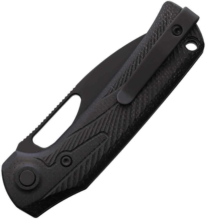 Reate PL-XE Pivot Lock Black Micarta PVD Folding Knife — Nitro V [REA168] — product view 2