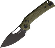 Reate PL-XE Pivot Lock Green Micarta PVD Folding Knife — Nitro V [REA170] — product view 1