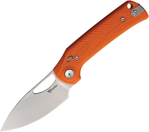 Reate PL-XE Pivot Lock Orange G10 Stonewash Folding Knife — Nitro V [REA173] — product view 1